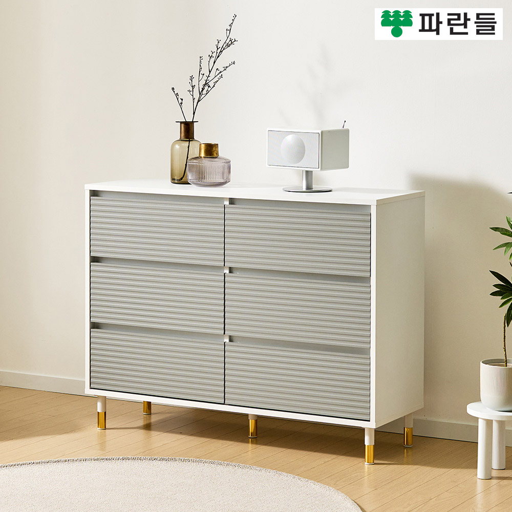 파란들가구 높은다리 템바보드 2칸3단서랍장 와이드서랍장 - 상세 이미지 3