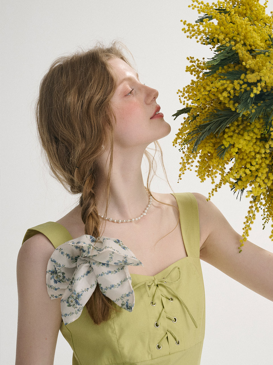 [신스덴] Roena Square Scrunchie 이미지 8