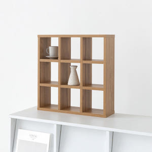 폴라보 미니수납선반 9칸 E형 440x120x440mm, 3단, 브라운월... 솔직 후기 | 실제 배치 사진 포함 - 상품 이미지 4