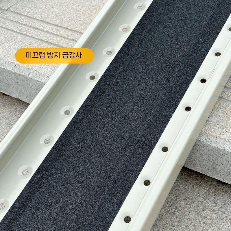 휠체어 계단 진입 발판 오토바이 자전거 경사로 진입판 1미터 2개입 - 상세 이미지 4