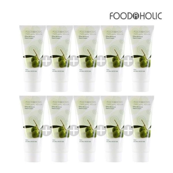 (10개)푸드어홀릭 올리브 모이스처 핸드크림 100ml : 씨유니