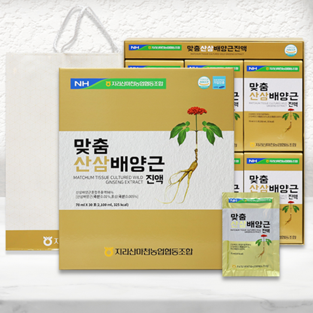 농협 프리미엄 산삼배양근 진액 70ml 30포 1박스 국내산 사포닌 진세노사이드 홍삼 선물 - 상세 이미지 2