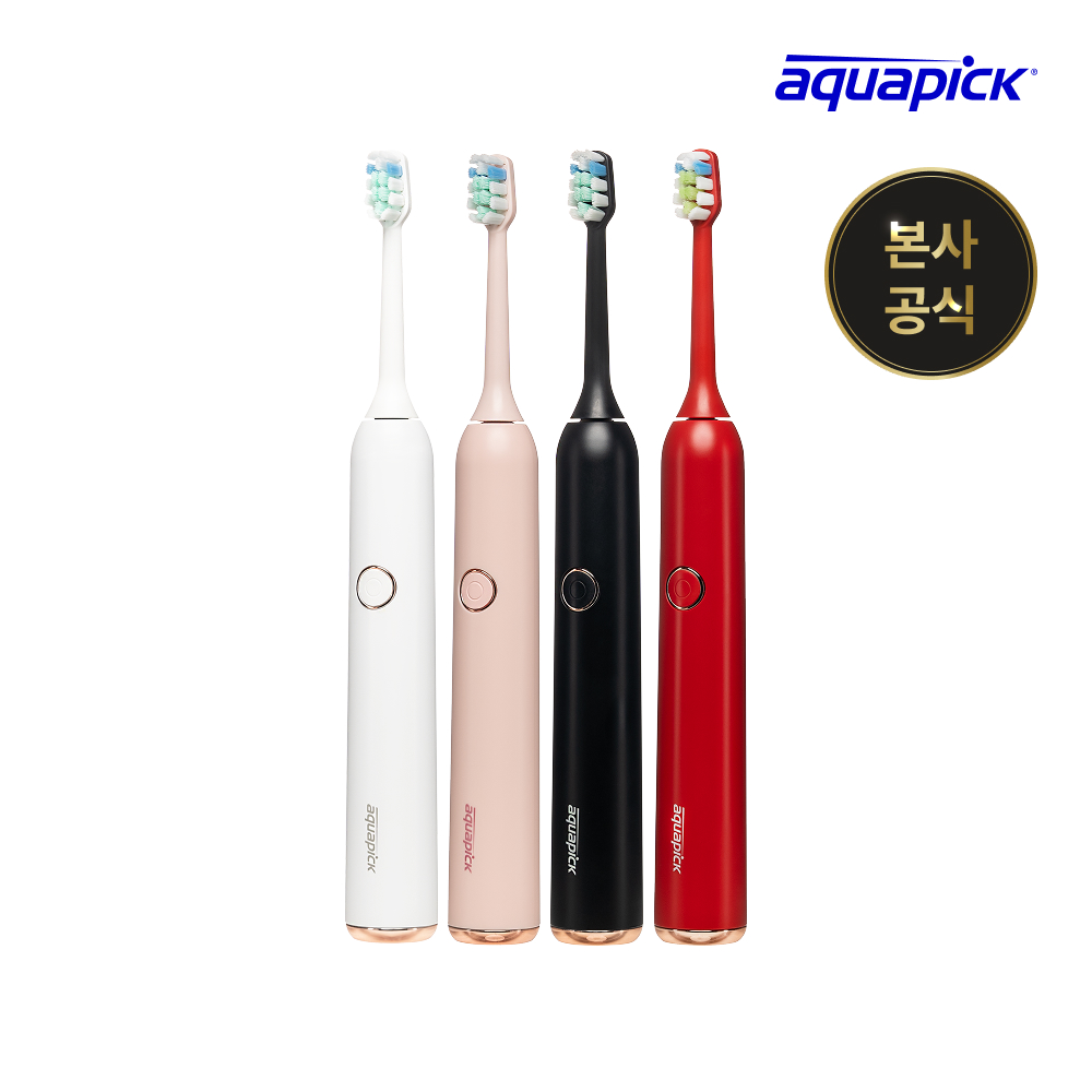 [오늘출발] 아쿠아픽 음파전동칫솔 AQ-102 (화이트/레드/블랙/핑크) - 상품 이미지
