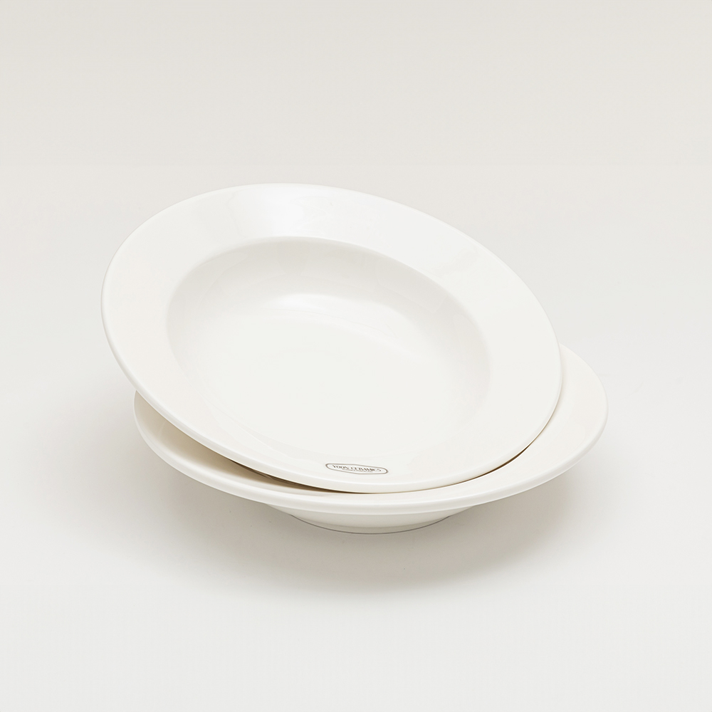 윤도자기 당당 화이트 파스타볼 도자기 파스타그릇 전자레인지용 - 상세 이미지 2