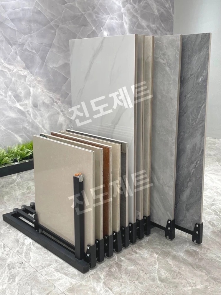타일진열대 디스플레이 받침대 선반 매장용 스탠드 전시대 일반형 55cm - 상품 이미지