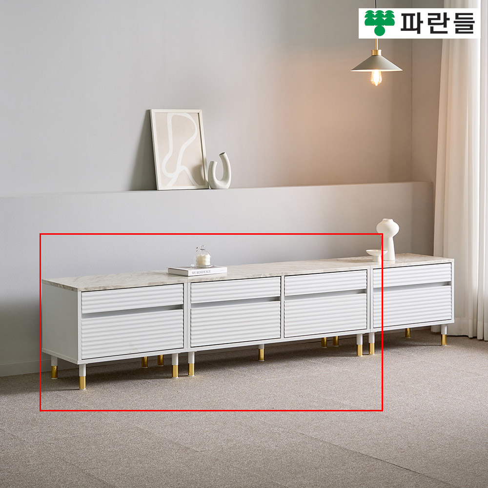 파란들가구 높은다리 템바보드 1750 서랍거실장세트 TV거실장