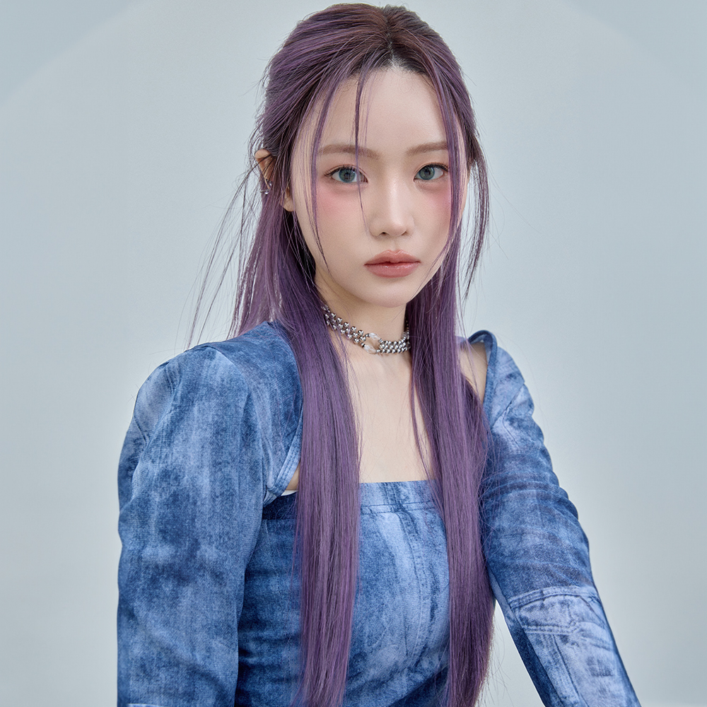 수제 통가발 스트레이트 25인치 슬릭컷 퍼플 - 상세 이미지 3