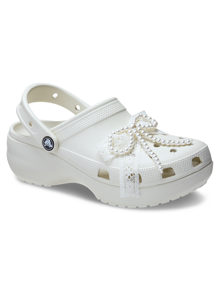 [네이버 단독][크록스 본사] 클래식 진주 레이스 플랫폼 클로그 211540-0HZ