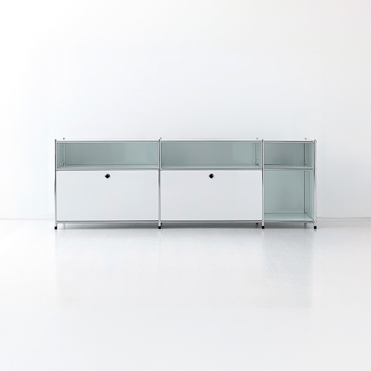 심플리 3x2 수납장 2문 BC144 1890mmx400mmx645mm, 2단, 화이트 7670.3974 - 메인 이미지