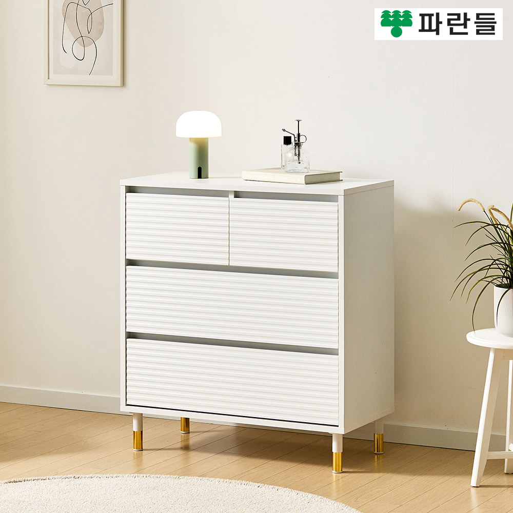 파란들가구 높은다리 템바보드 800 3단 서랍장 침실서랍장 - 상세 이미지 2