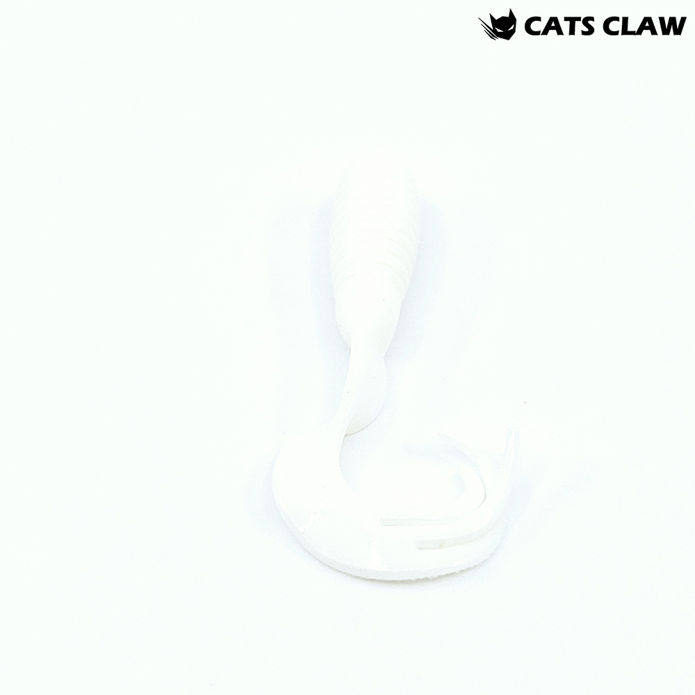 캣츠크로우 트리플그럽 꺽지웜 쏘가리웜 001 화이트 글로우, 5cm(2인치) - 상세 이미지 2