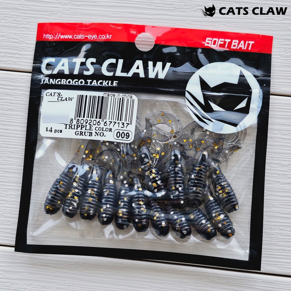 캣츠크로우 트리플그럽 꺽지웜 쏘가리웜 009 스모크 골드, 5cm(2인치) - 상세 이미지 3