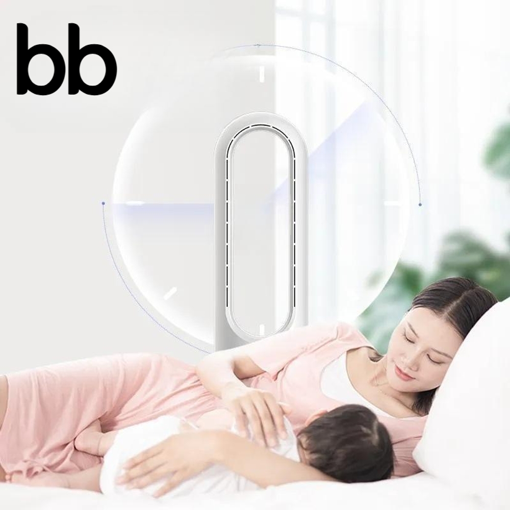 날개없는 BLDC 무팬 선풍기 타워형 무풍 선풍기 실버 - 상세 이미지 3