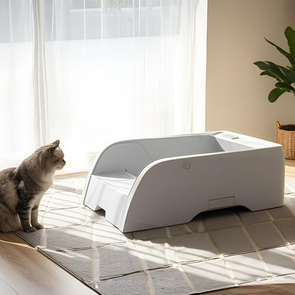 [아이지메이드] 고양이 오픈형 자동화장실 Wi-Fi 앱 원격 제어 제품 이미지