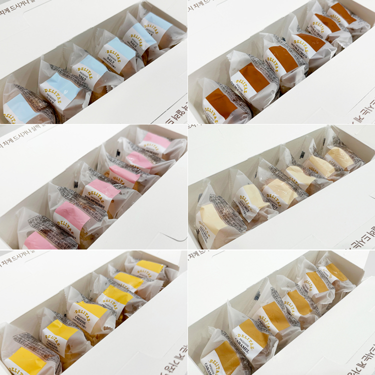 델리타스 시그니처 글루텐프리 수제 다쿠아즈 디저트 선물세트 혼합, 35g, 6개 - 상세 이미지 5