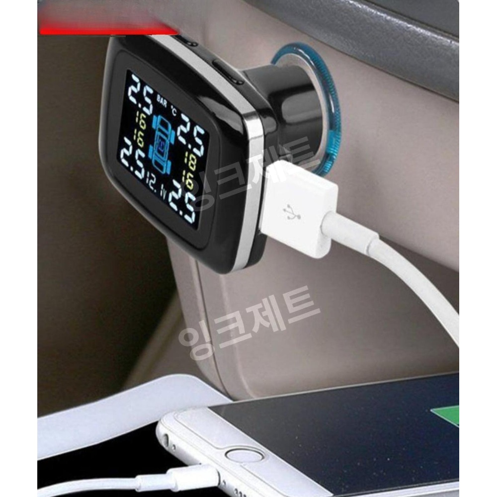 타이어 공기압 센서 TPMS 온도 모니터링 체크 측정기 제트 T60A+디스플레이각도는조정가능하지않습니다. 외부의 - 상세 이미지 2