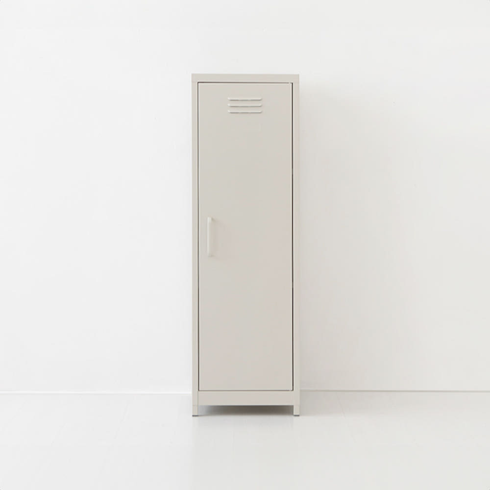 MKB 캐비넷 세로중 1문 수납장 3801200 380x460x1200mm, 3단, 크림 3648.6274
