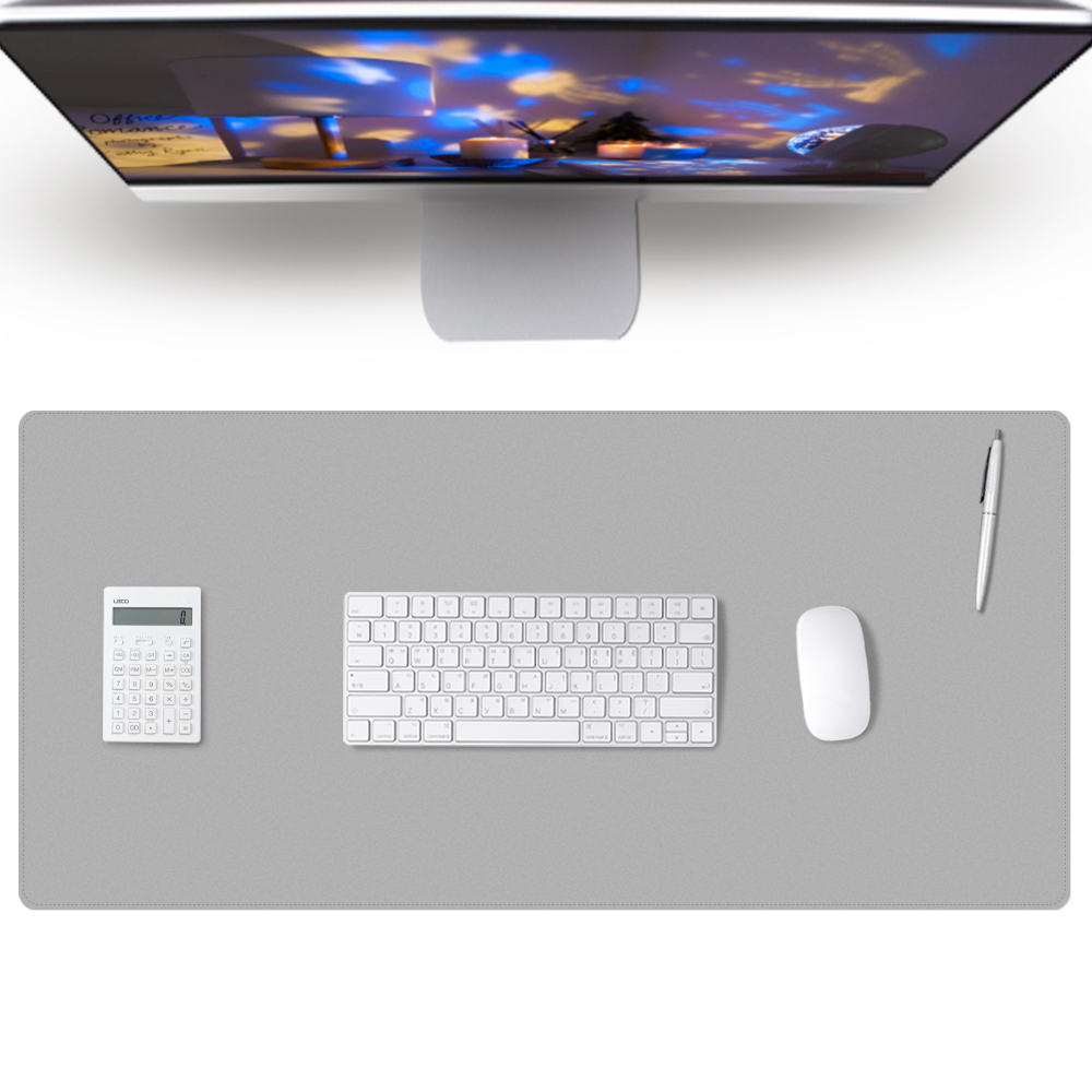 레토 가죽 마우스 장패드 데스크패드 키보드 게이밍장패드 그레이