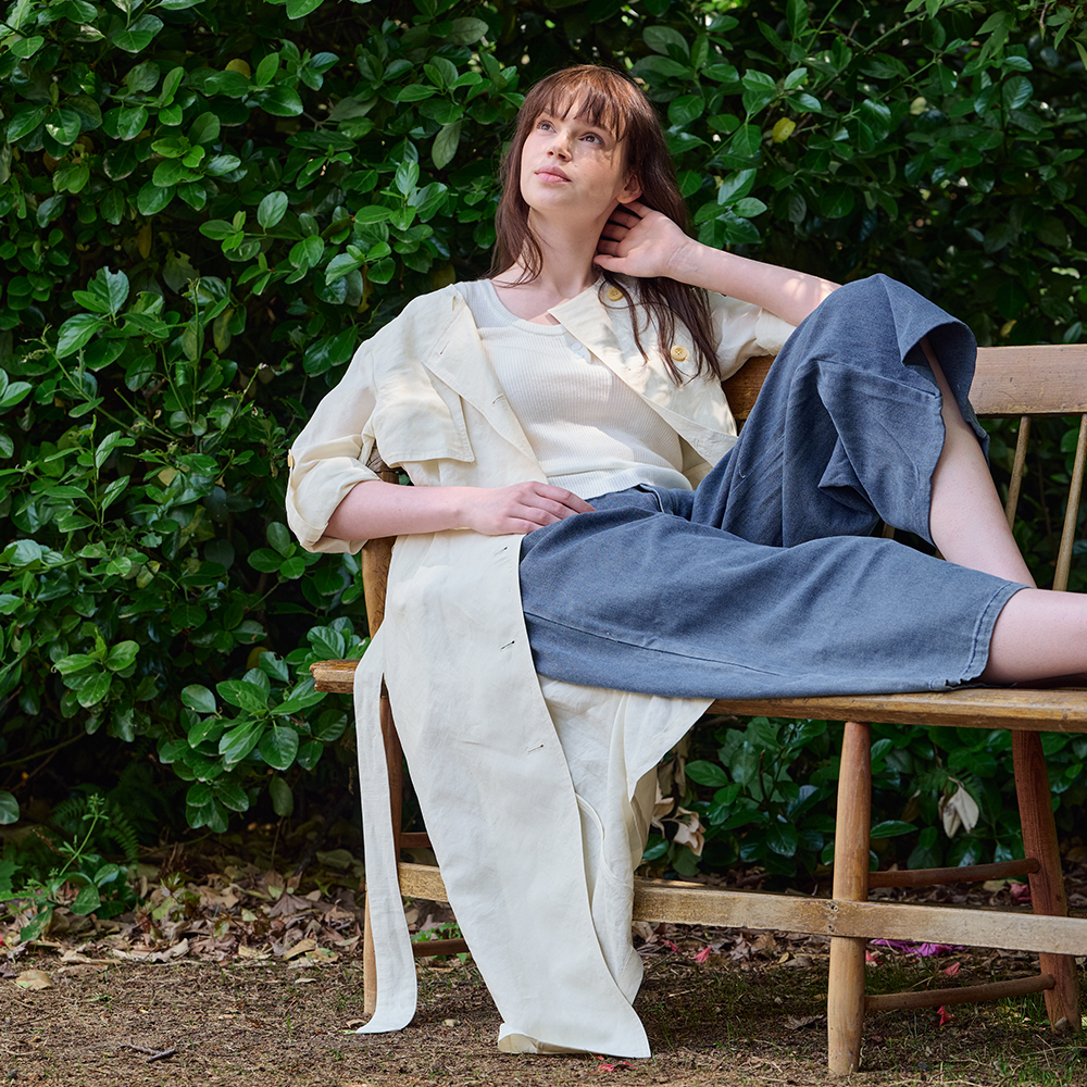 [프릭스 바이 김태훈] 핫섬머 린넨 블렌딩 하이웨이스트 트렌치 드레스_WHISPER-WHITE [아이보리] - 상세 이미지 3