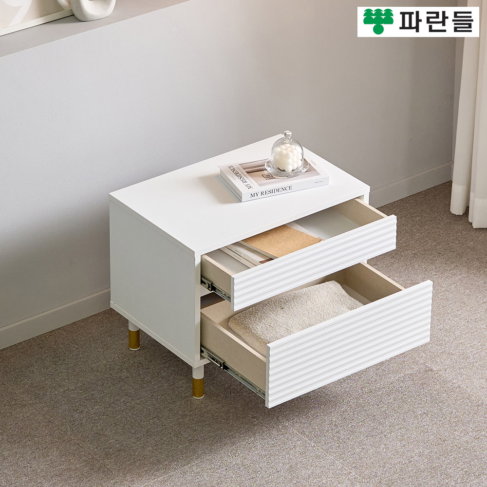 파란들가구 높은다리 템바보드 600 서랍거실장 협탁 2단서랍장 이미지 6