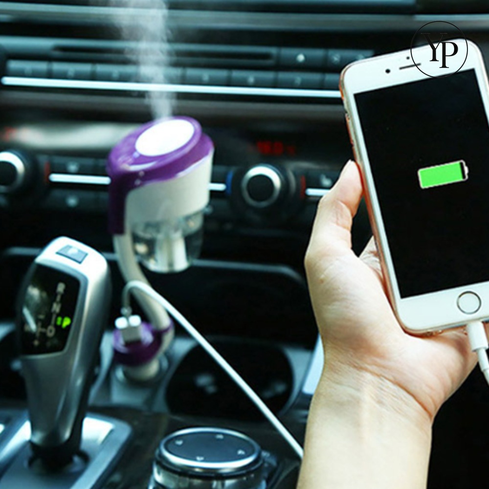 차량용 공기청정기 미니 가습기 각도조절 USB 시거잭 에어미스트