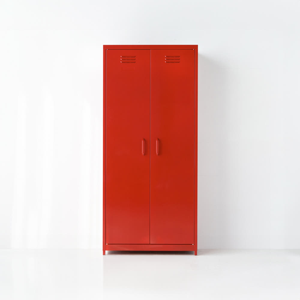 MKB 캐비넷 긴세로 2문 수납장 7601690 4단, 레드 5180.1959 - 상품 이미지