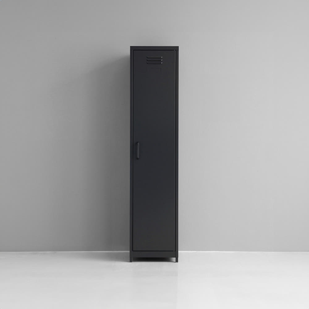 MKB 캐비넷 긴세로 1문 수납장 3801690 5단, 다크그레이 0447.0065