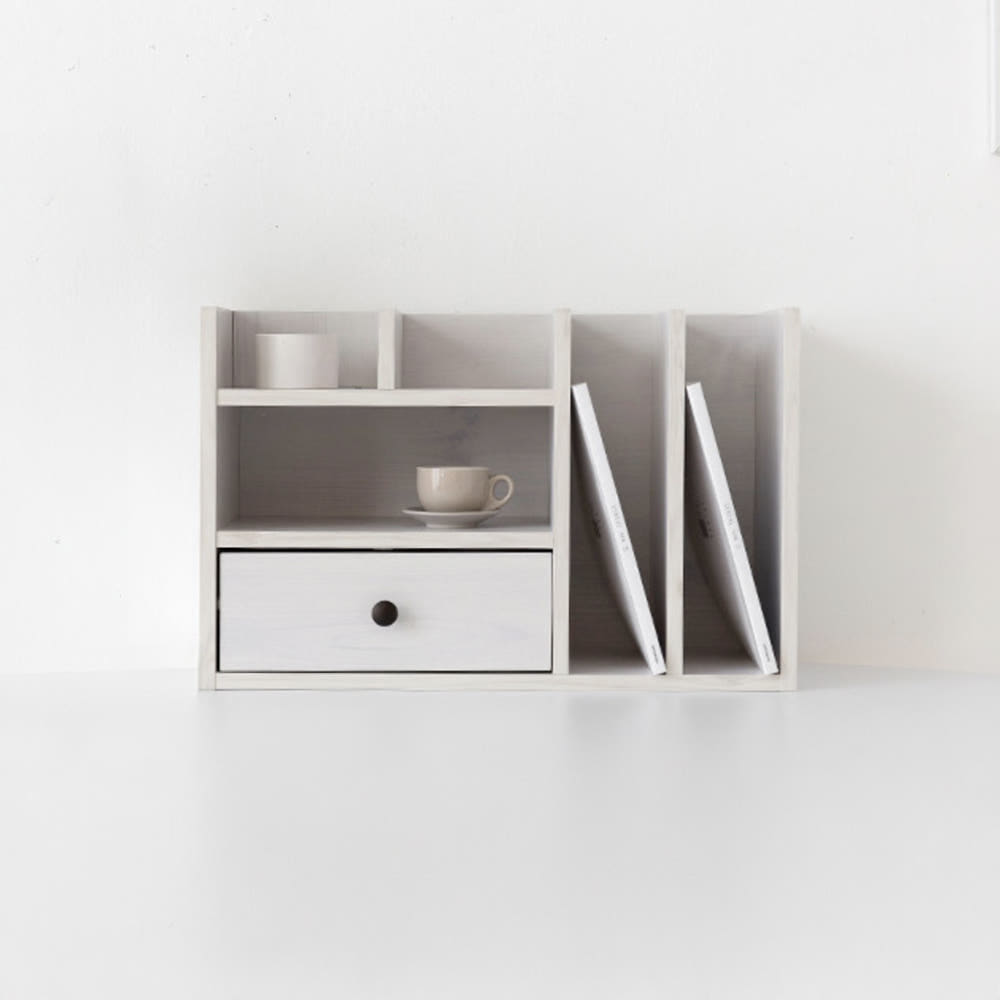 폴라보 미니수납선반 C형 550x270x350mm, 3단, 화이트파인베니어1940.0223 - 메인 이미지