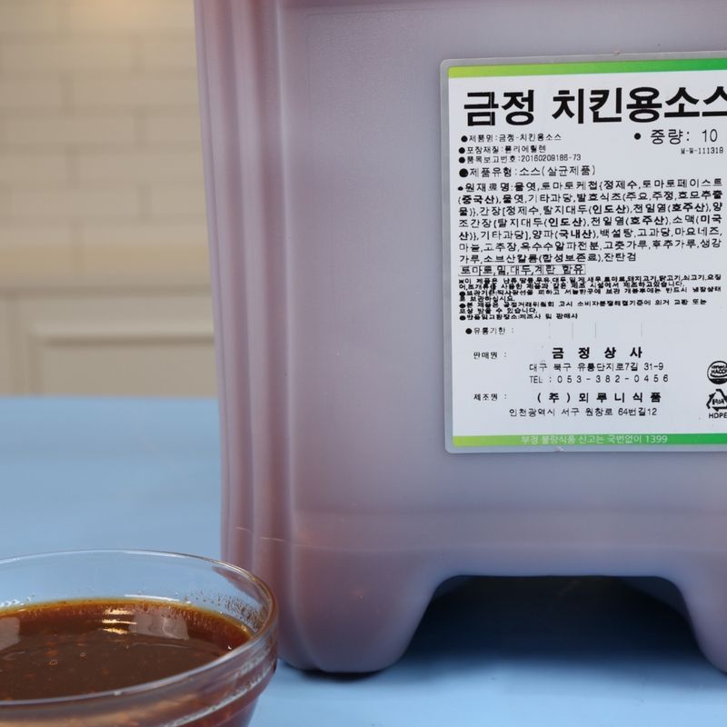 뫼루니식품 금정 치킨용소스 순한맛 10KG - 상세 이미지 2