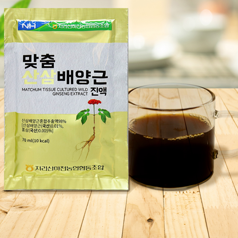 농협 프리미엄 산삼배양근 진액 70ml 30포 1박스 국내산 사포닌 진세노사이드 홍삼 선물 - 상세 이미지 5