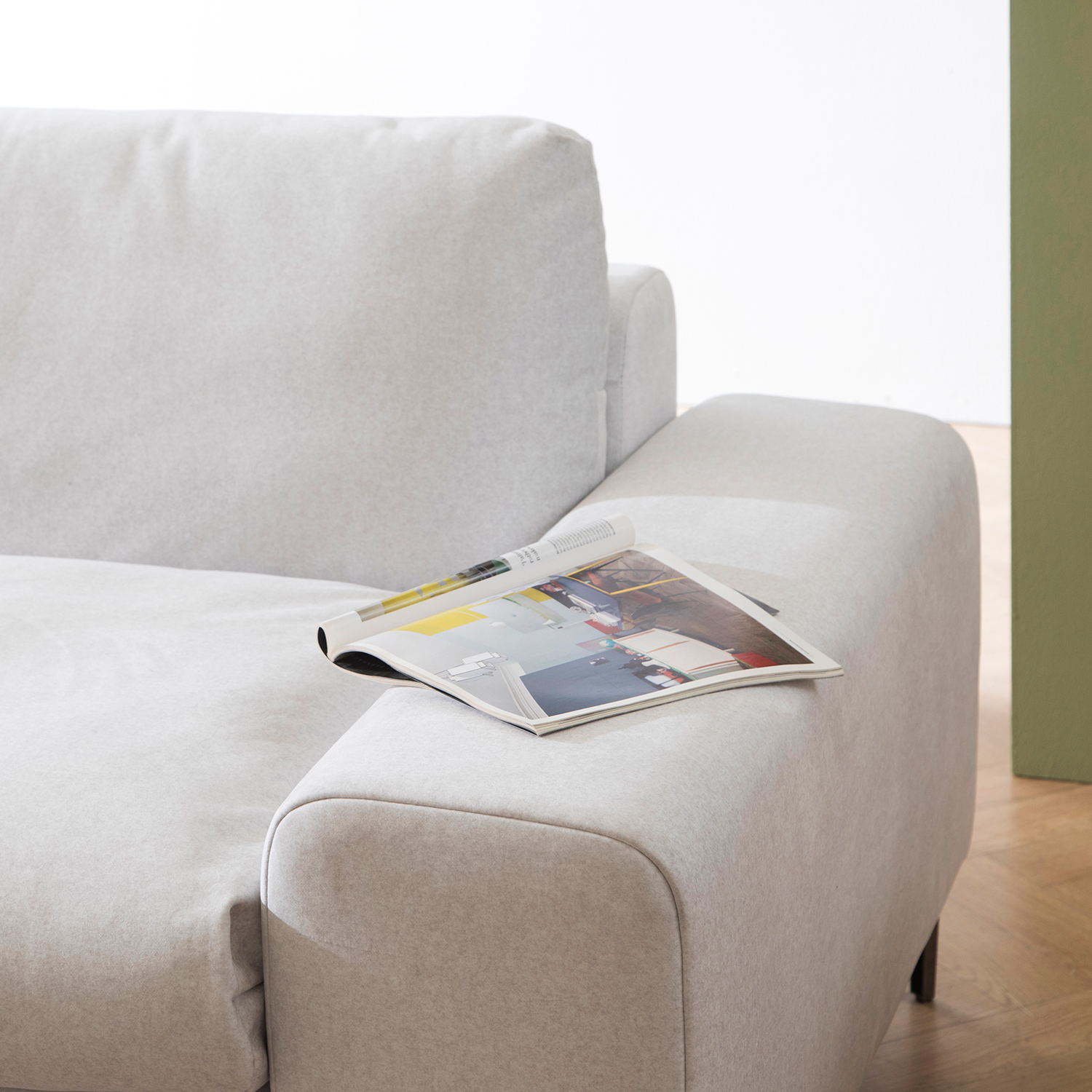 헤르짐머 포베레 4인 모듈 코너형 기능성 펫프렌들리 패브릭 소파