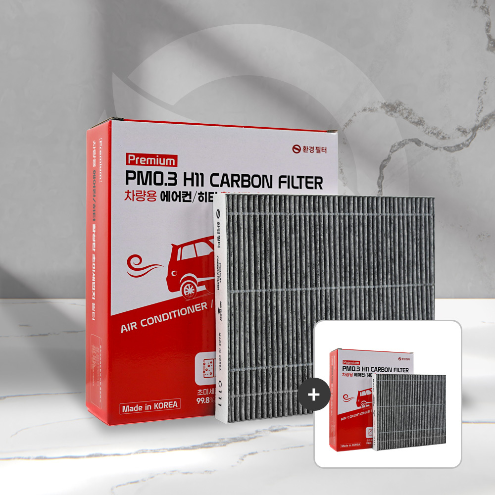 환경필터 국내산 자동차 차량용 에어컨 필터 교체 C114, 2개