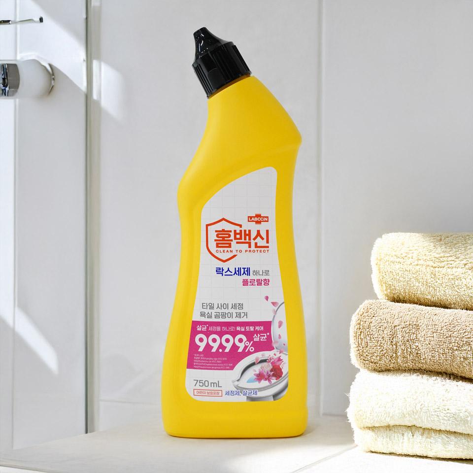 메가마트 애경 홈백신락스세제 플라워 750ml - 상품 이미지