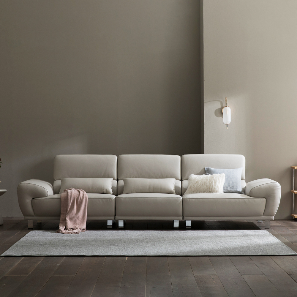 헤르짐머 하운드 4인용 이태리 천연 통가죽 소파