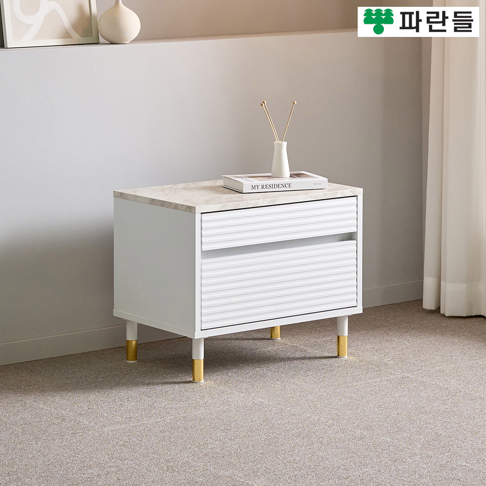 파란들가구 높은다리 템바보드 600 서랍거실장 협탁 2단서랍장 - 상세 이미지 4
