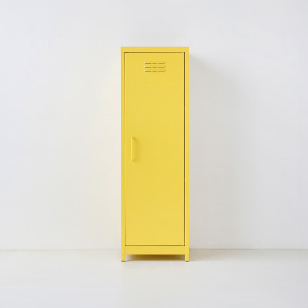 MKB 캐비넷 세로중 1문 수납장 3801200 380x460x1200mm, 3단, 옐로우 2359.6528 - 메인 이미지