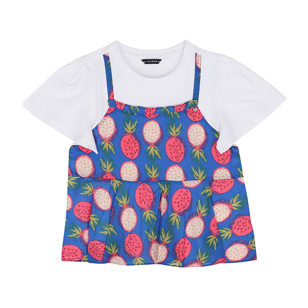 [게스키즈] 파인 뷔스티에 티셔츠(G24KAT030-T)/ 정상가 56000원 : Aflow stock