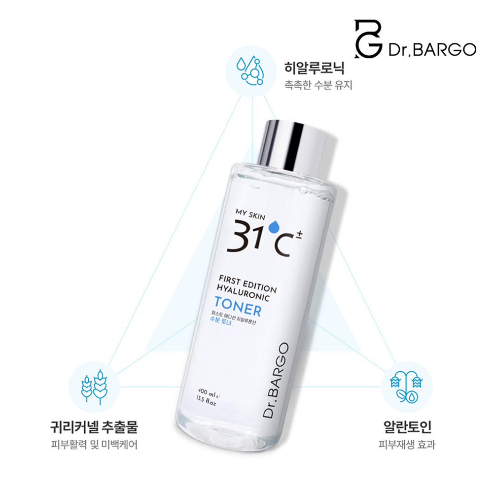 1+1 히알루론산 토너 스킨 수분 속건조 모공 대용량 400ml - 상세 이미지 4
