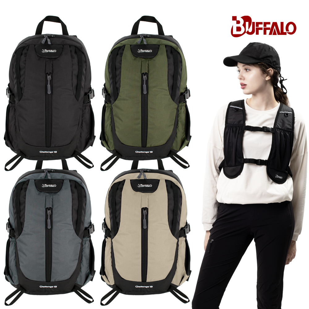 버팔로 챌린지배낭 백팩 등산가방 배낭 가방 소형 경량백팩 19L, 블랙