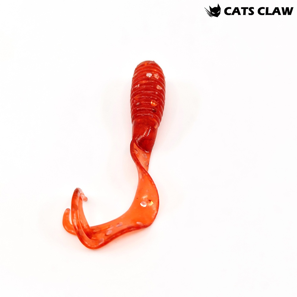 캣츠크로우 트리플그럽 꺽지웜 쏘가리웜 005 레드 실버, 5cm(2인치) - 상세 이미지 2