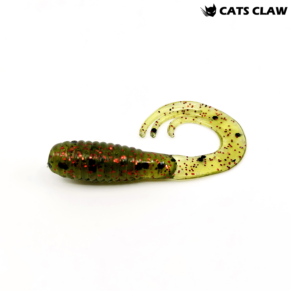 캣츠크로우 트리플그럽 꺽지웜 쏘가리웜 026 워터멜론 레드, 5cm(2인치) - 상품 이미지