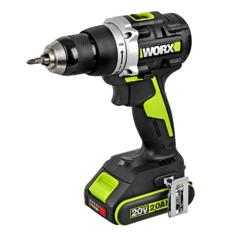 웍스 충전 드릴 드라이버 전동 20V 2.0Ah 배터리2개 BL WU186