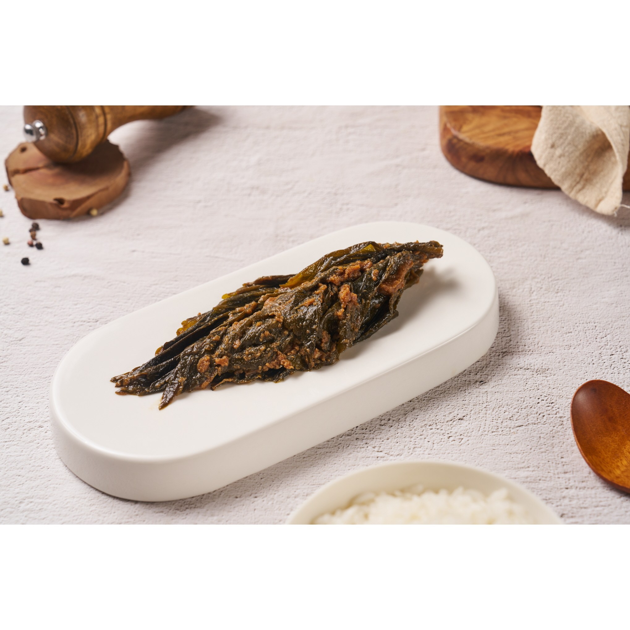 [엠마홈] 밥도둑 반찬 구수한 된장깻잎장아찌 250g 국내제조 - 상세 이미지 2