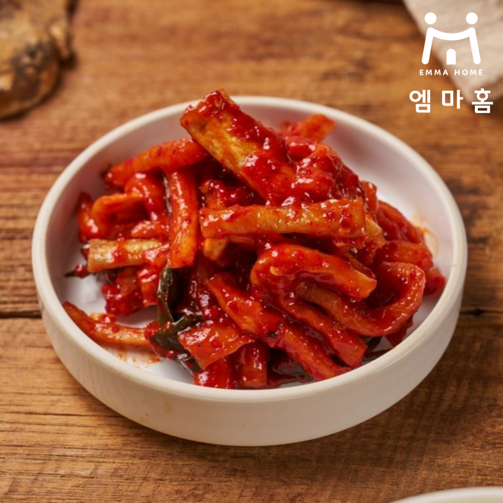 [엠마홈] 밥도둑 반찬 무말랭이무침 250g 국내가공 - 상품 이미지