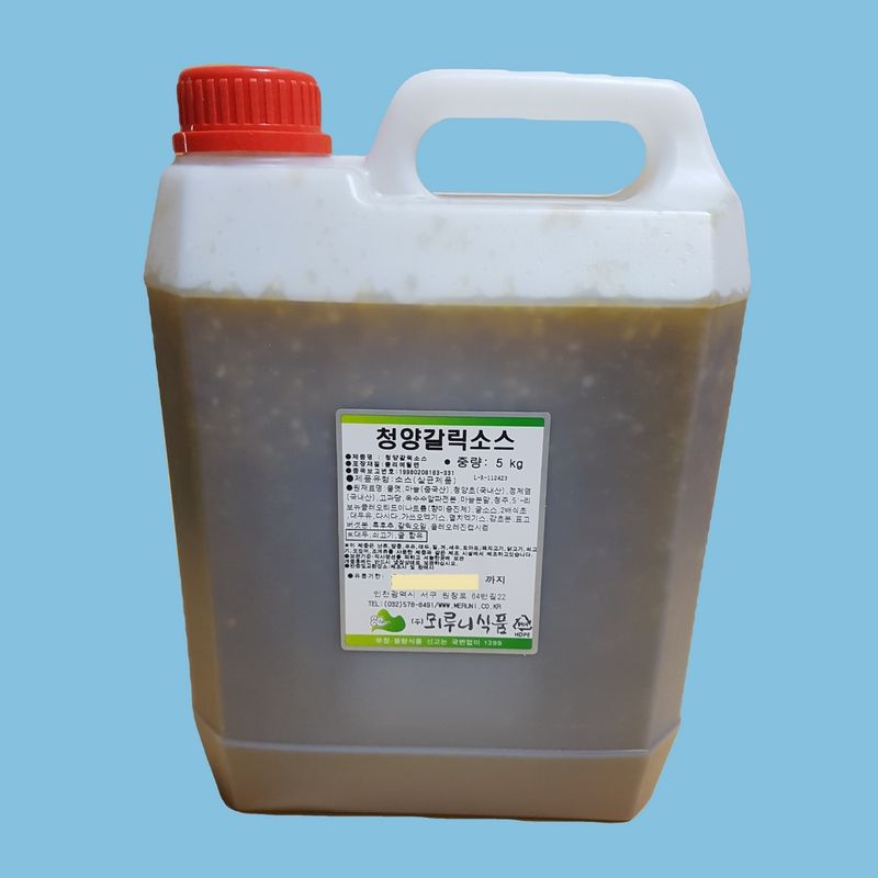 뫼루니식품 청양갈릭소스 매콤한맛 5KG 마늘소스 - 상세 이미지 2