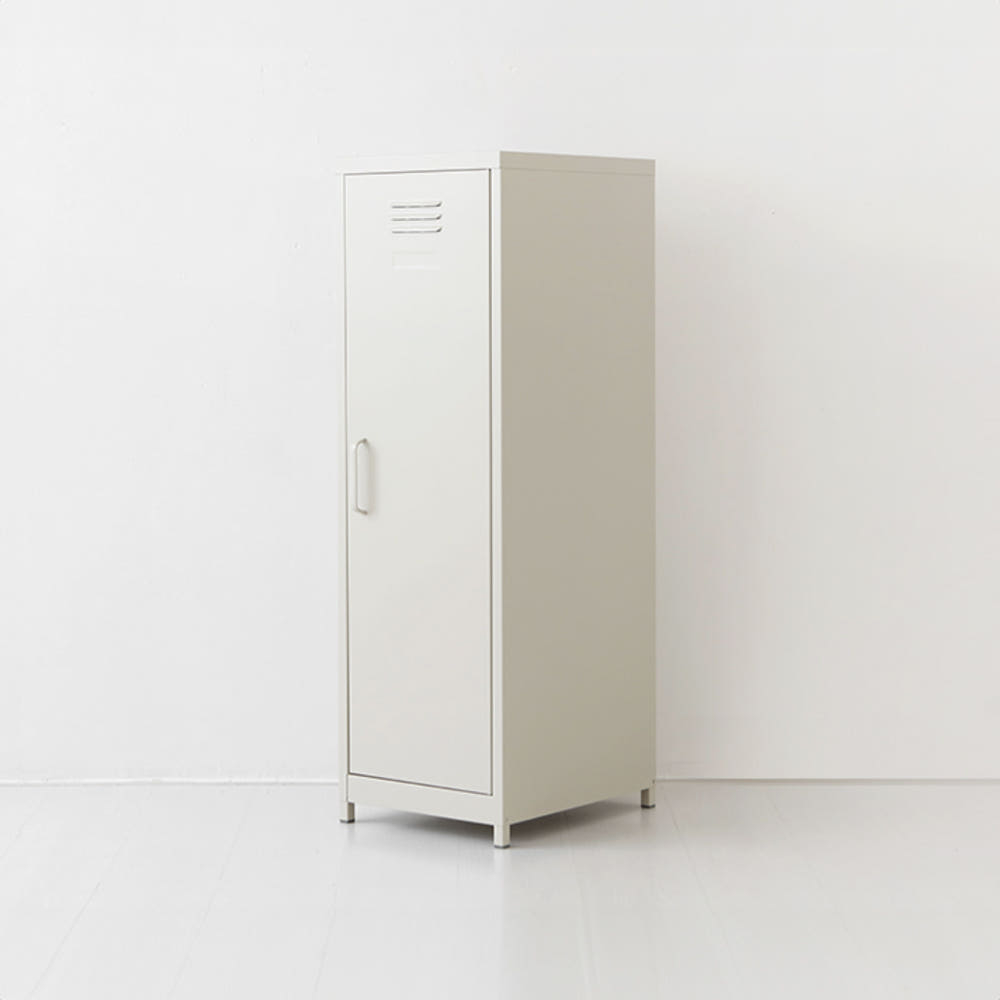 MKB 캐비넷 세로중 1문 수납장 3801200 380x460x1200mm, 3단, 라이트그레이 7222.8246