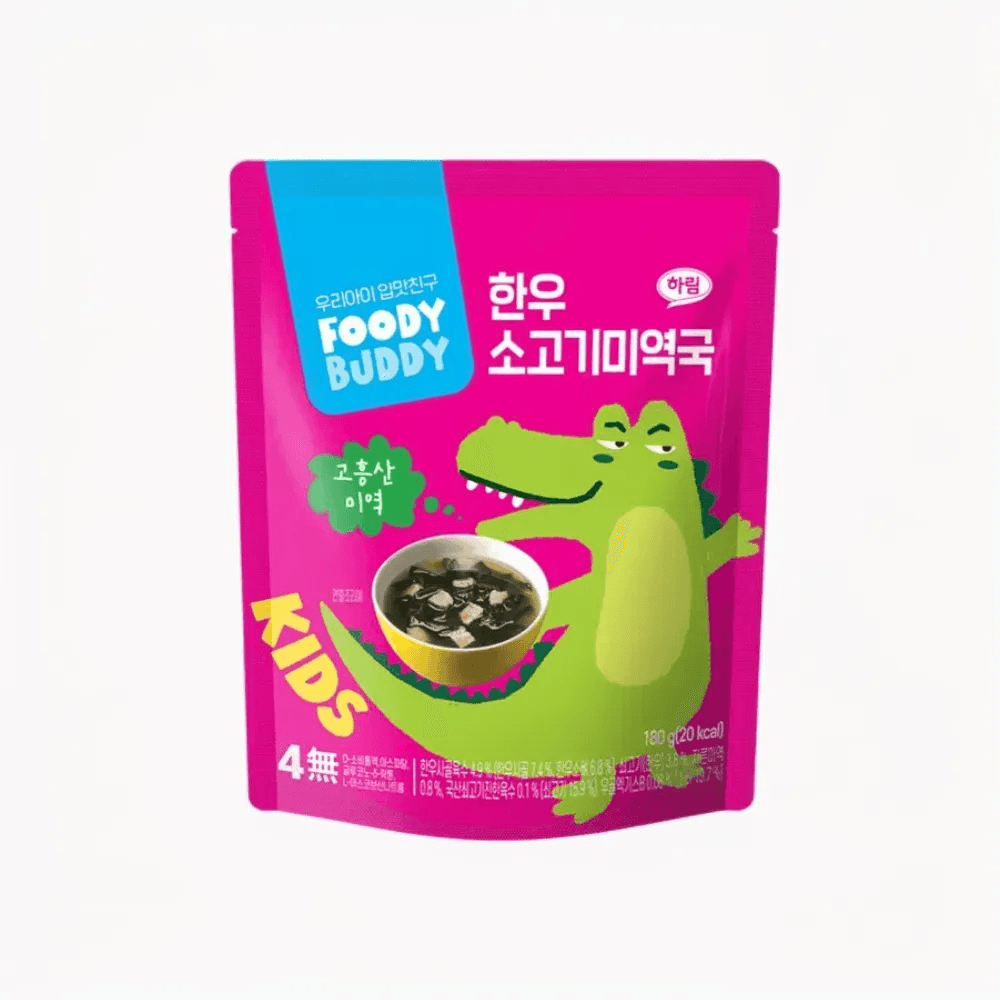 푸디버디 어린이용 즉석국 한우 소고기미역국 180g 7개 : 윰토어