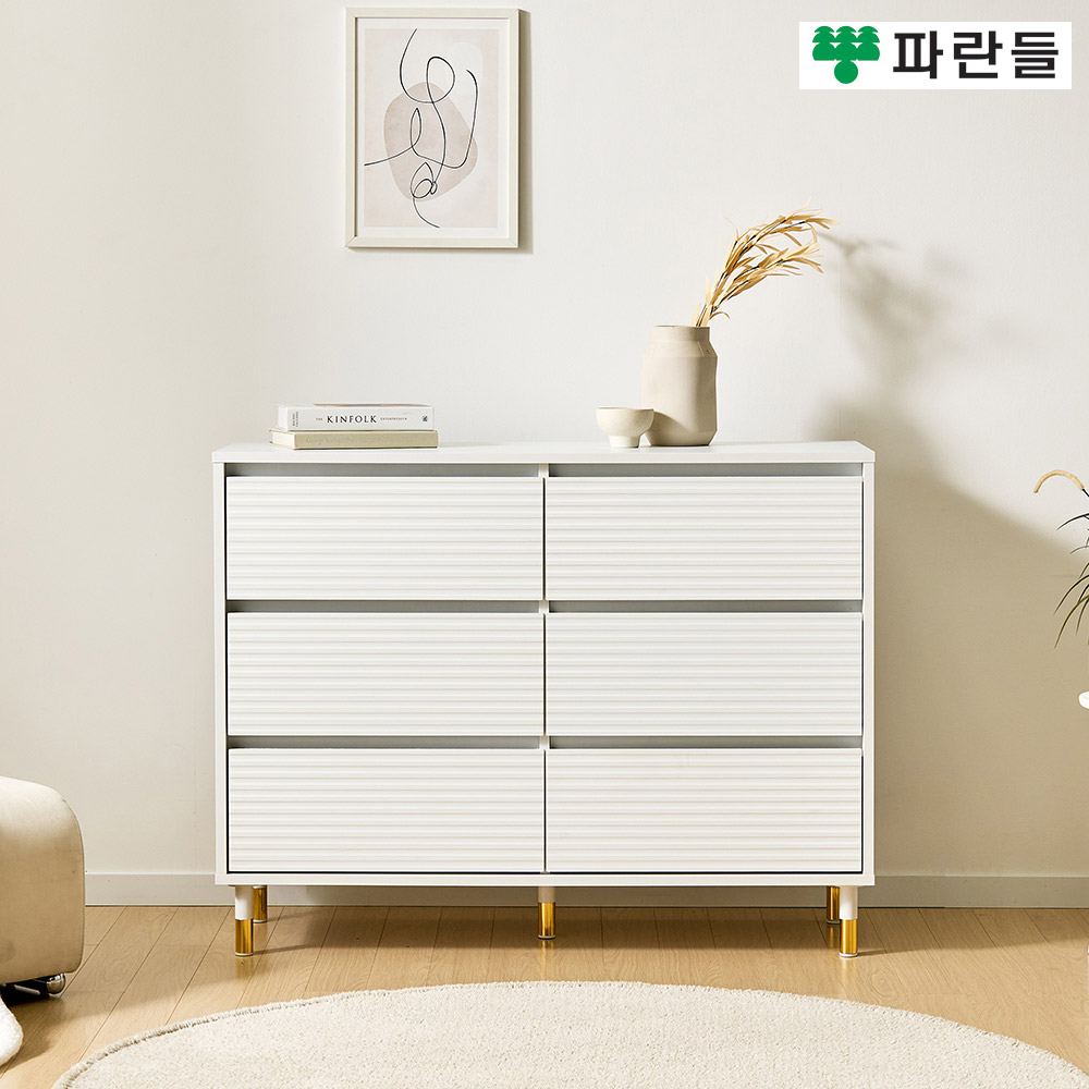 파란들가구 높은다리 템바보드 2칸3단서랍장 와이드서랍장 - 메인 이미지