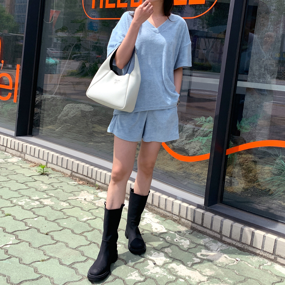 로비나 태리 반발 티셔츠 반바지 세트 - 상세 이미지 4