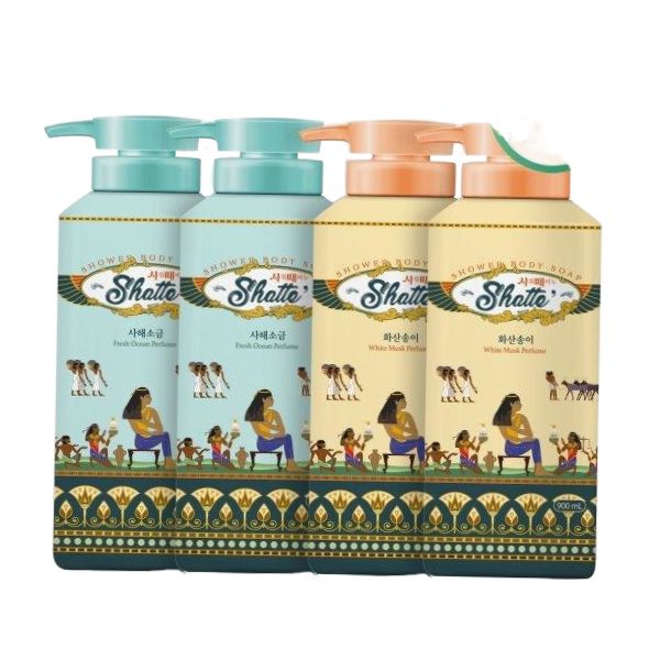 무궁화 샤워때비누 900ml x 4개(사해/화산) : 씨유니